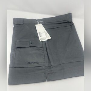 SPORTIF Original Shorts Castlerock Grey Cargo Fishing Outdoor Size 36 VTG NWT